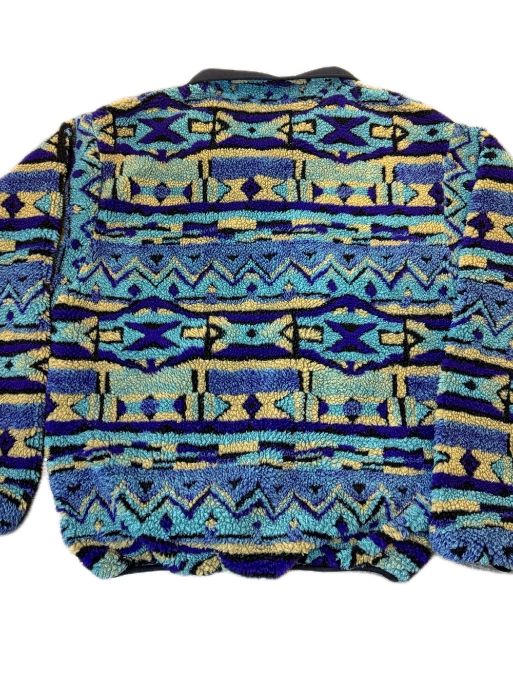 Rare Vintage 90’s Columbia Sportswear Aztec Snap-neck Pullover - Size M - Picture 3 of 8
